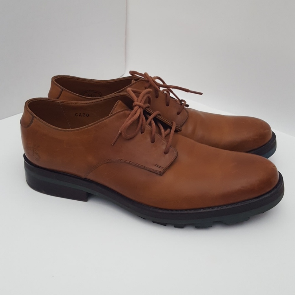 John Fluevog Farmer Size 8 Brown Leather Oxfords